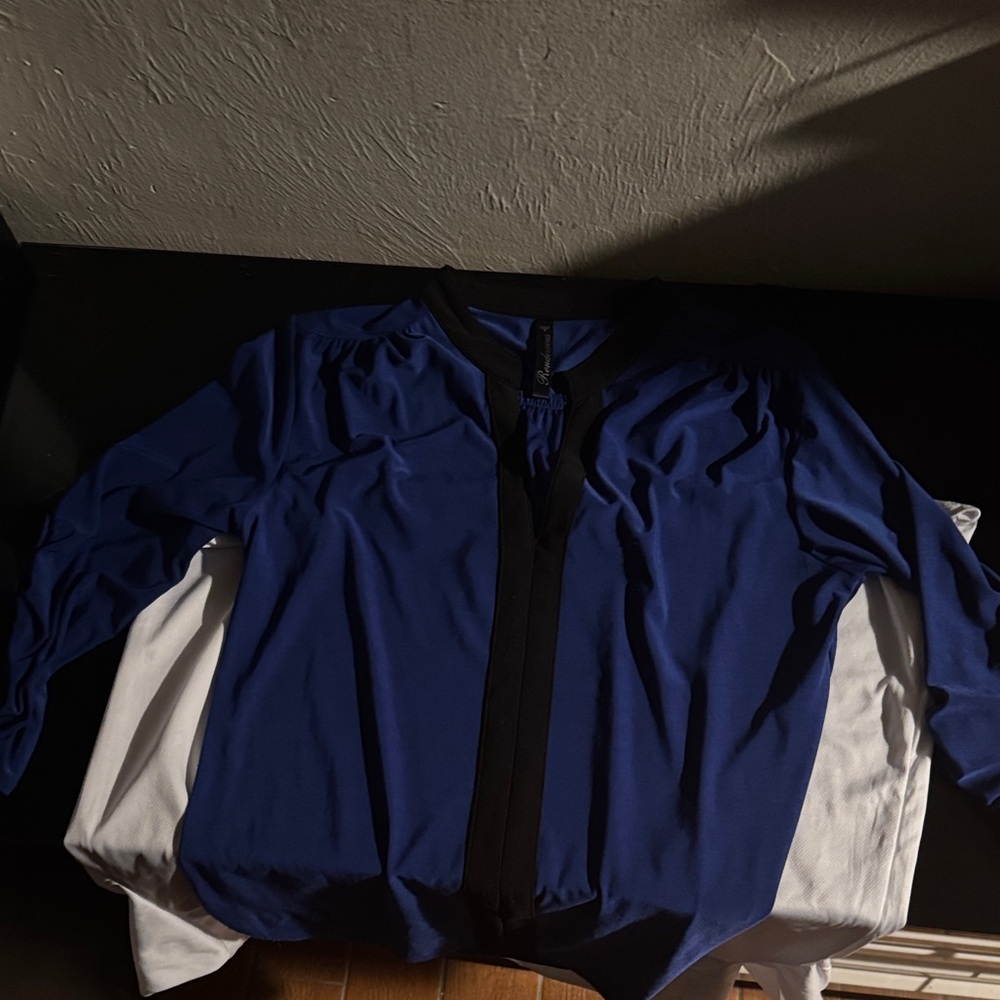 Elegant Women's Blue Shirt Jacket